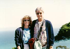 Rebecca and Sunny in Tangier, Morocco.