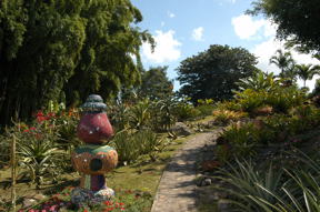 A nature walk at Hotel Xandari.