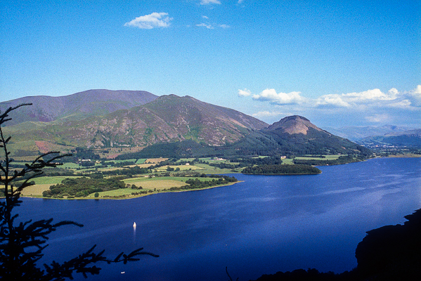 Bassenthwaite Lake in the Lake District, England.