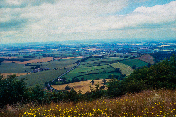 View of North York Moors National Park, England.