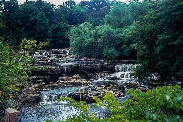 Aysgarth Waterfalls in Yorkshire Dales, Northern England.