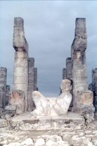 Reclining Chac-Mool god.
