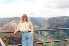 Rebecca at Waimea Canyou, Kauai.