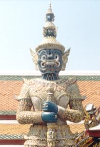 Yaksha statue.
