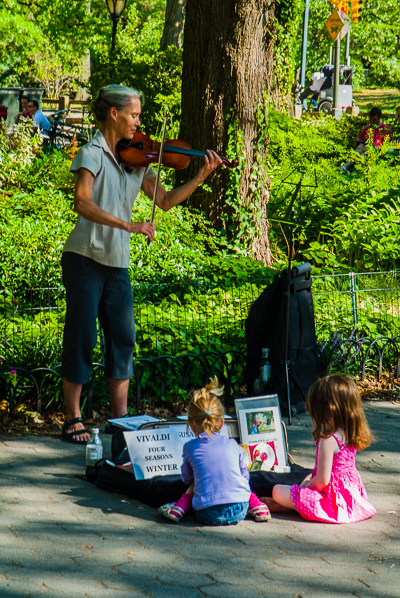 Musician in Central Park. 
