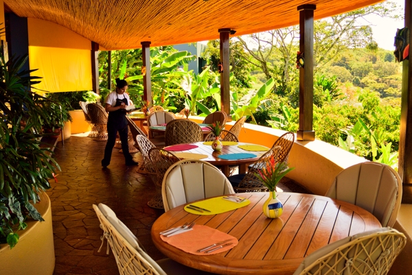 Xandari resort restaurant.