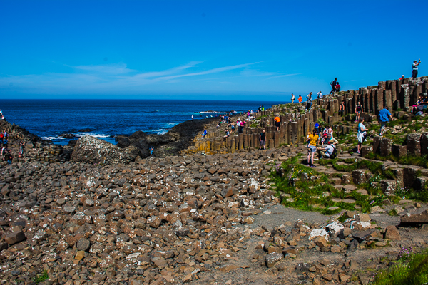 Giant's Causeway hexangonal columns in Northern Ireland.
